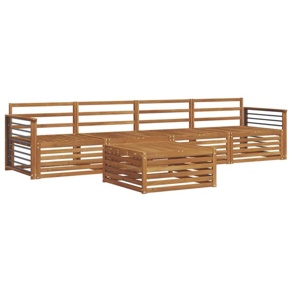 Utomhussoffset 5 pcs Naturfärg
