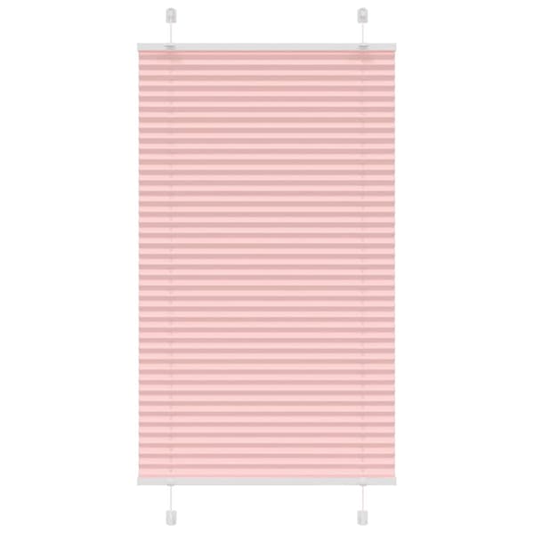 Plisserad persienn rosa 75x150 cm tyg bredd 74,4 cm polyester