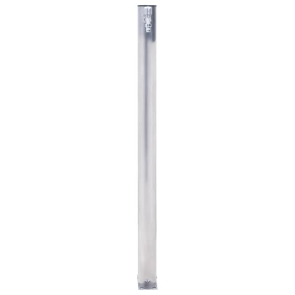 Vattenpost 100 cm rostfritt stål rund