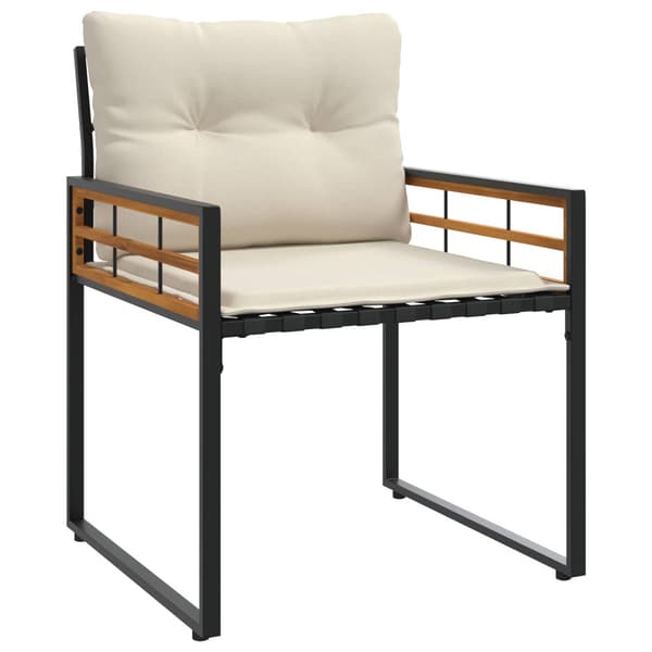 Utemöbelset med kudde 4 pcs Kräm