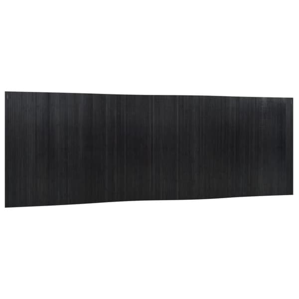 Rumsavdelare svart bredd 600 cm höjd 165 cm bambu