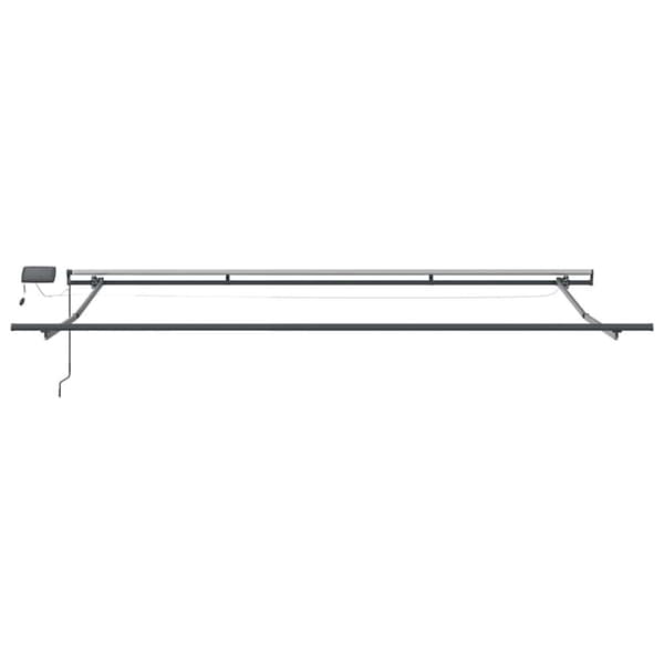 Utfällbar markis Flerfärgsdesign 450 ×350 cm tyg
