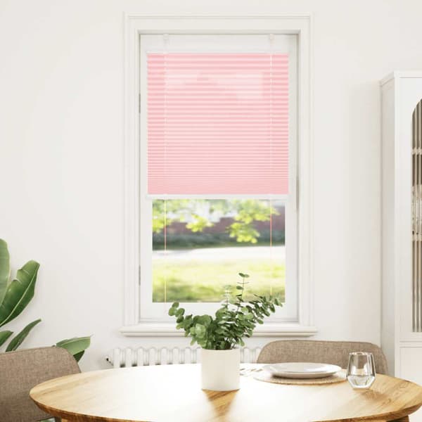 Plisserad persienn rosa 55x150cm tyg bredd 54,4cm polyester