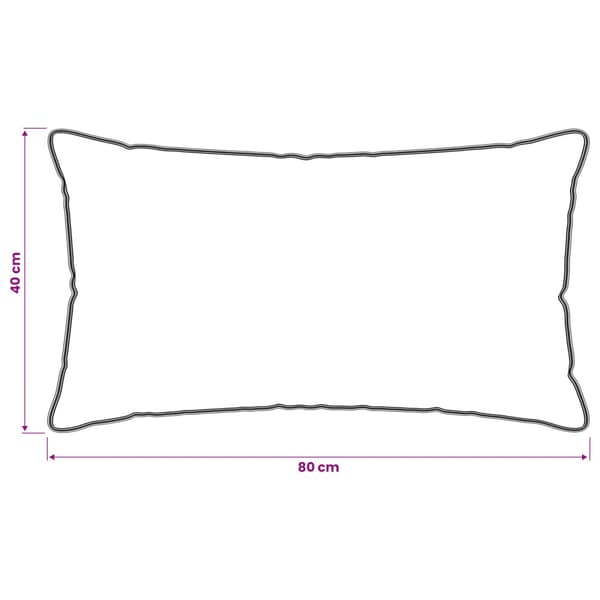 Kudde Vit 40 x 80 cm Bambufiber