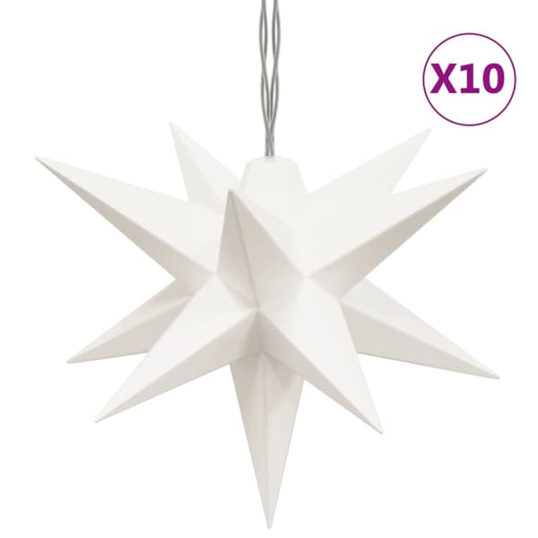Stjärna 10 LEDs vit 10 cm