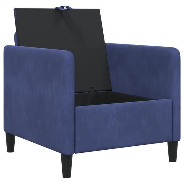 Soffa med förvaring Polisblå 72 x 78 x 87 cm Polyester