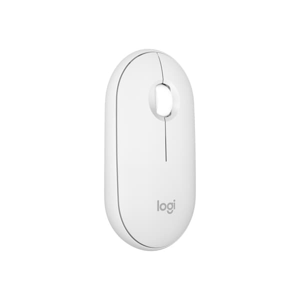 Logitech Pebble Mouse 2 M350s - mus - Bluetooth 5.2 LE - tonal white