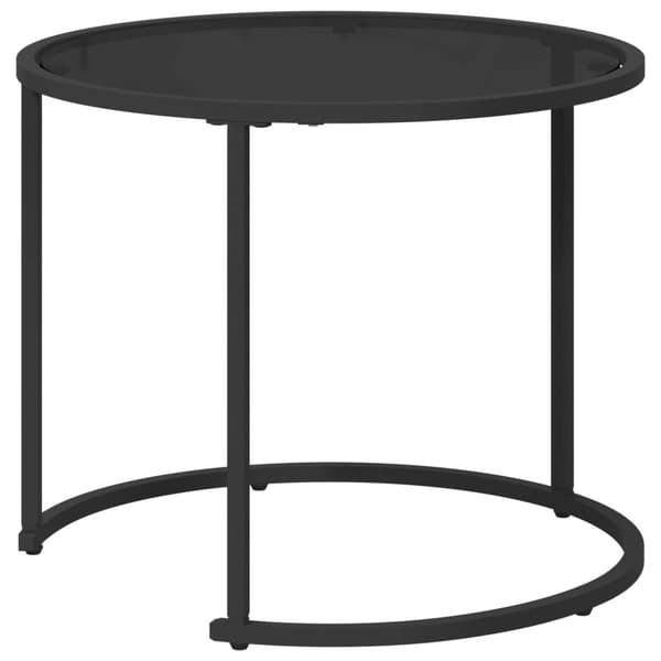 Kaffebordsset 2 pcs 55 x 55 x 45 cm stål