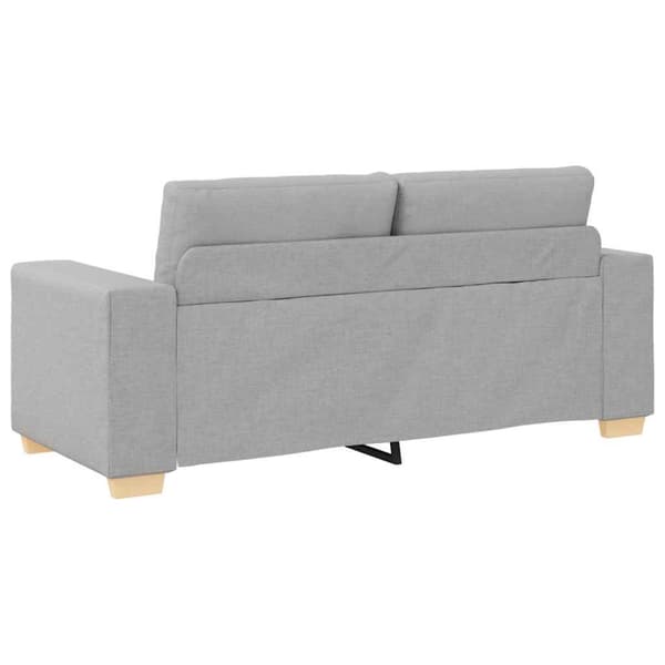 Tvåsitssoffa molngrå 180x77x82 cm tyg