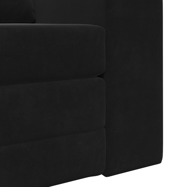 Soffsäng Svart 98 x 71 x 83 cm Sammet