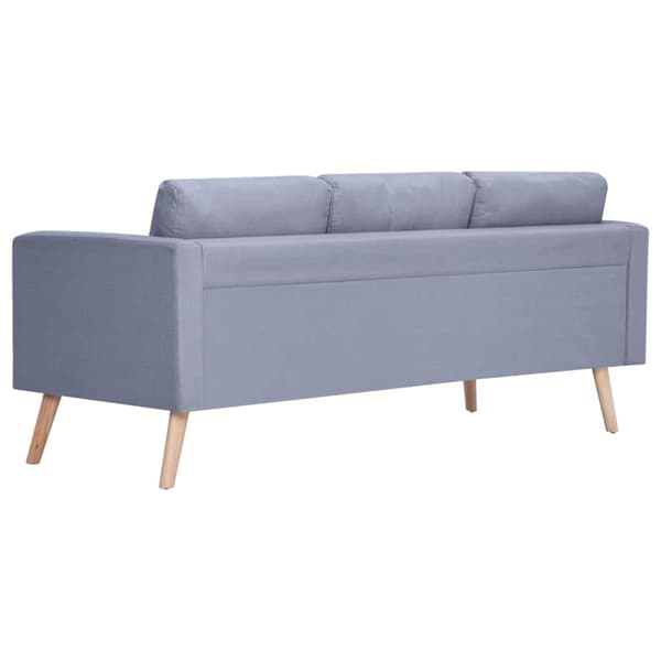 Soffa 3-sits i tyg ljusgrå