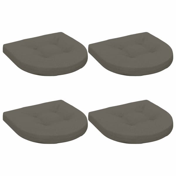 4-delade Sittdynor 4 st 100% Polyester Grå 45 x 45 x 5 cm