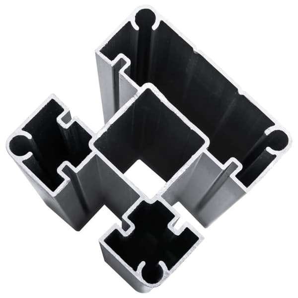 Stängselpanel WPC och aluminium Brun