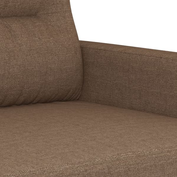 2-sitssoffa brun 120 cm tyg