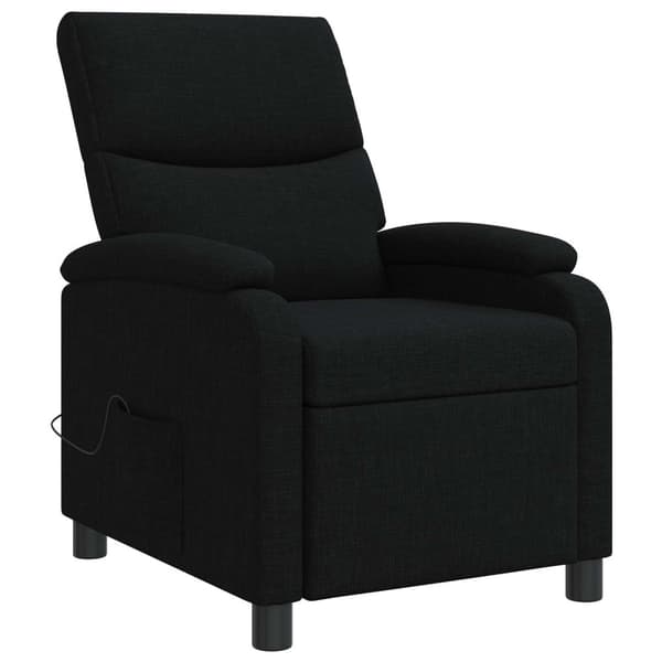 Massagefåtölj Svart Tyg