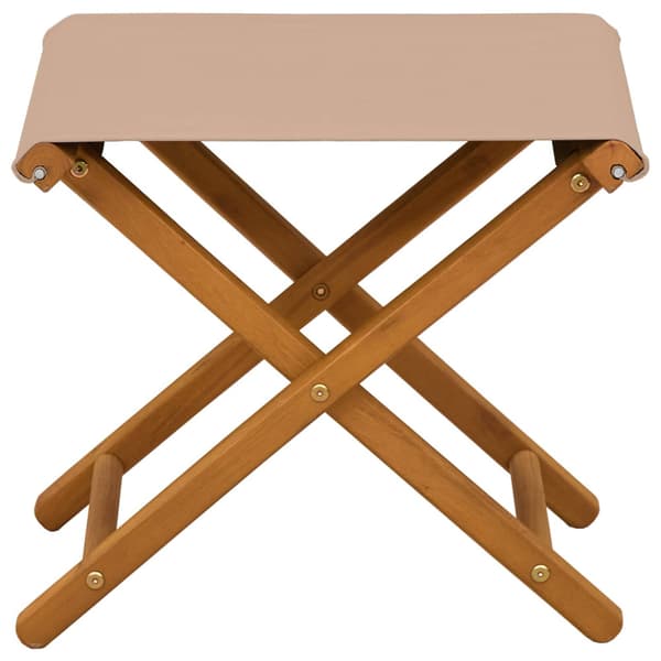Deck Chair 2 st Massiv Eukalyptus Trä Taupe