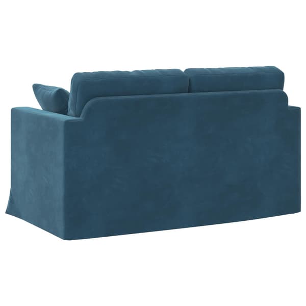Soffa Blå 138 x 78 x 80 cm Sammet
