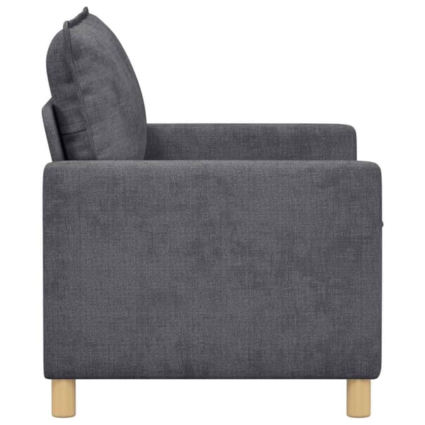 Soffa Mörkgrå 126 x 81 x 87,5 cm Polyester