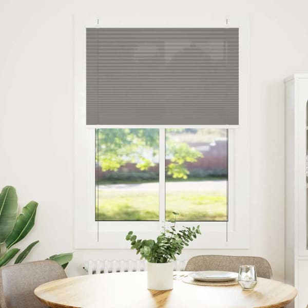 Plisserad persienn antracit 85x150cm tyg bredd 84,4cm polyester