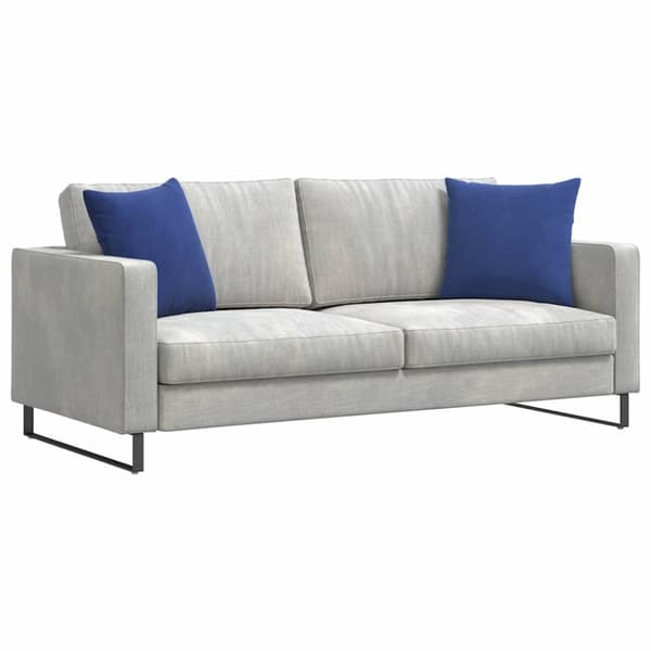 Sofakuddar 2 pcs Polisblå 45 x 45 cm Kordread tyg