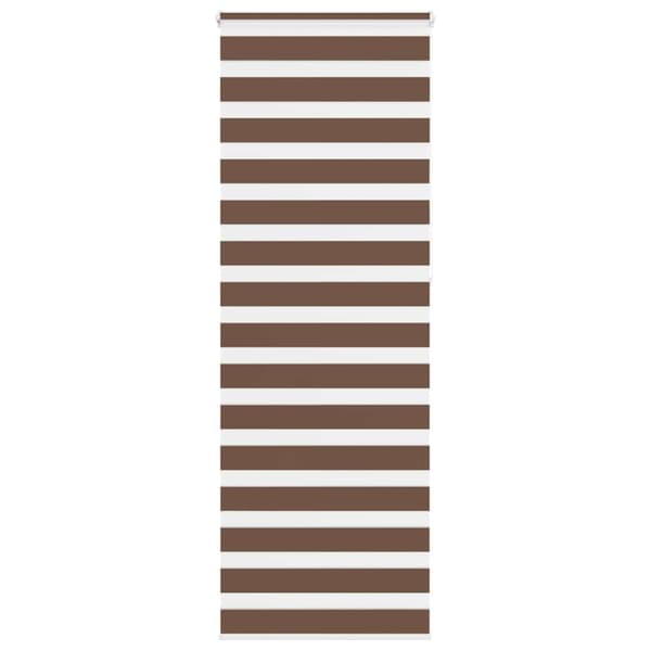 Rullgardin zebra brun 80x230 cm tyg bredd 75,9 cm polyester