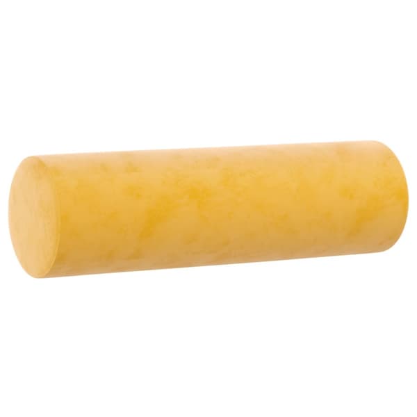 Prydnadskuddar 2 st gul Ø15x50 cm sammet