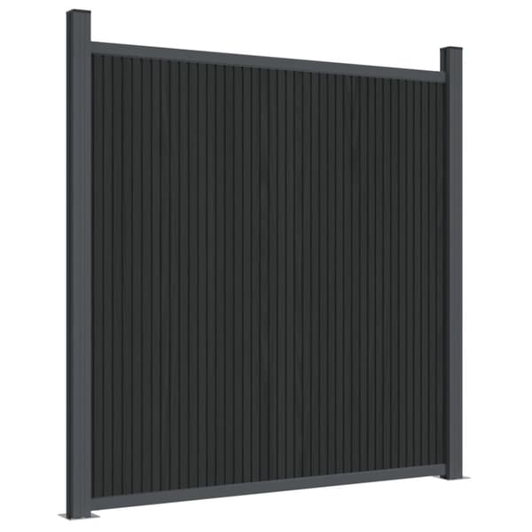 Staketpanel grå 872x186 cm WPC