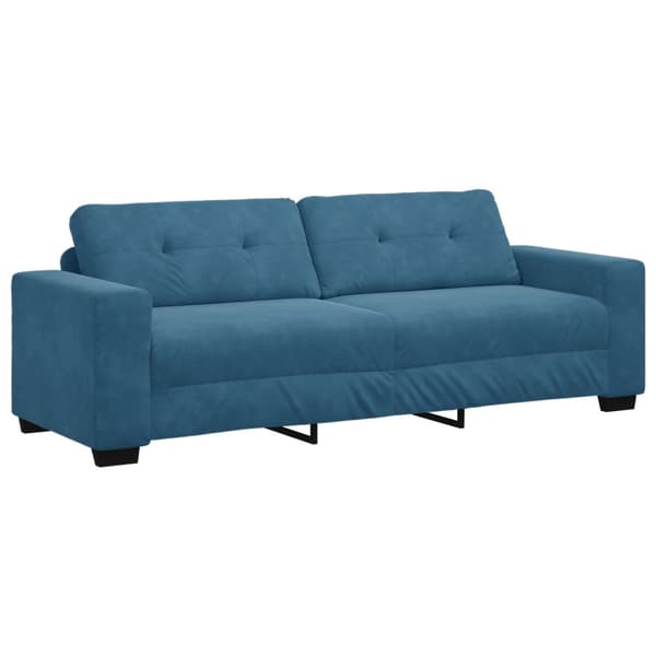Soffset 3 pcs Blå 221 x 80 x 80 cm Sammet