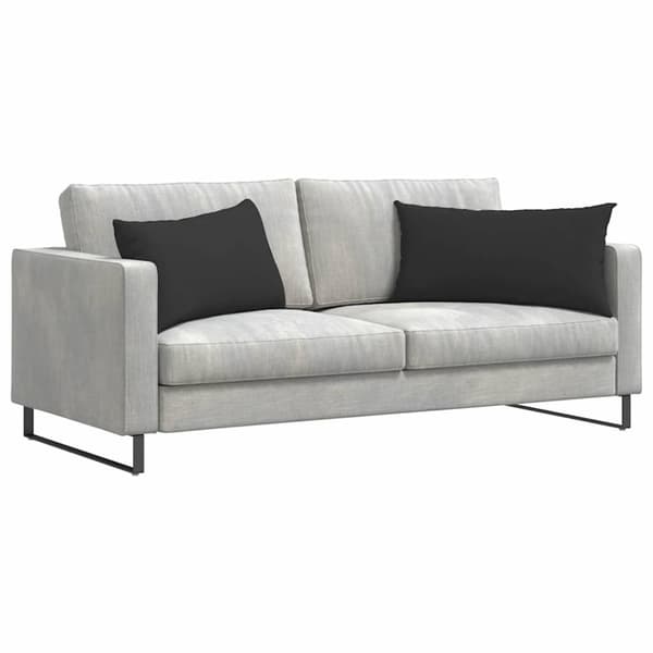 Sofakuddar 2 pcs Svart 80 x 40 cm tyg