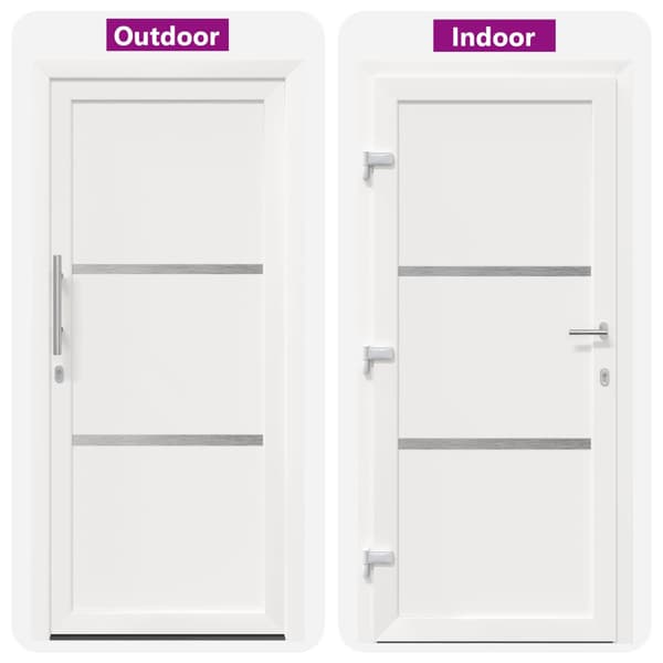 Framdörr Vit 98 x 200 cm PVC