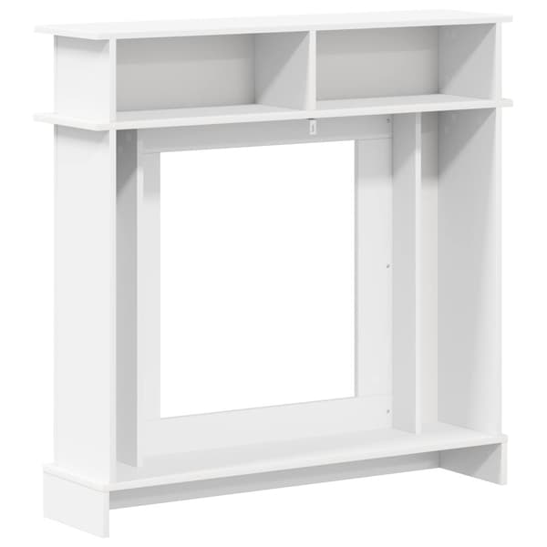 Eldstadsram Vit 102 x 26 x 100 cm Konstruerat trä