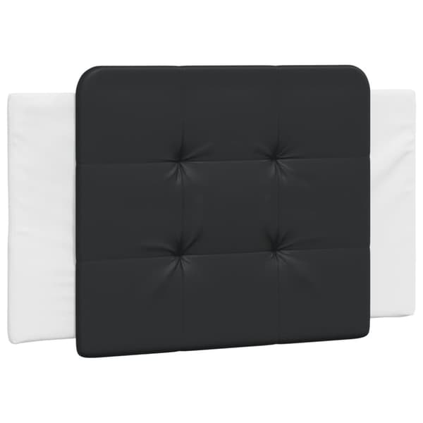 Bed Frame with LED without Mattress "Zadar" White and Black 90x200 cm