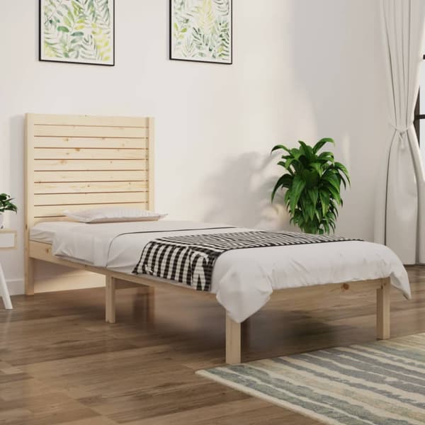 Sängram massivt trä 75x190 cm