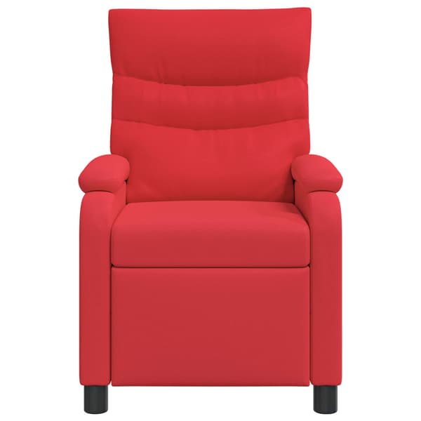 Massagefåtölj Röd Konstläder