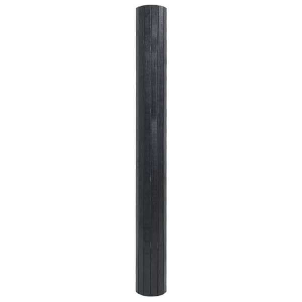 Matta rektangulär grå 100x300 cm bambu