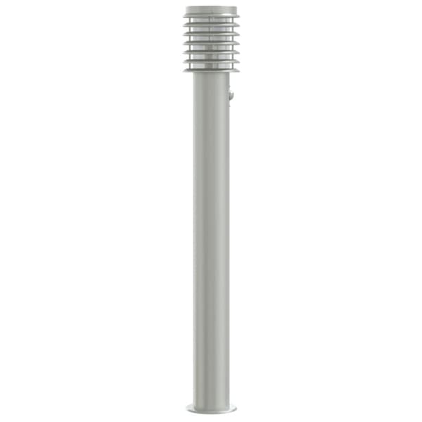 Utomhusgolvlampa med sensor silver 110 cm rostfritt stål