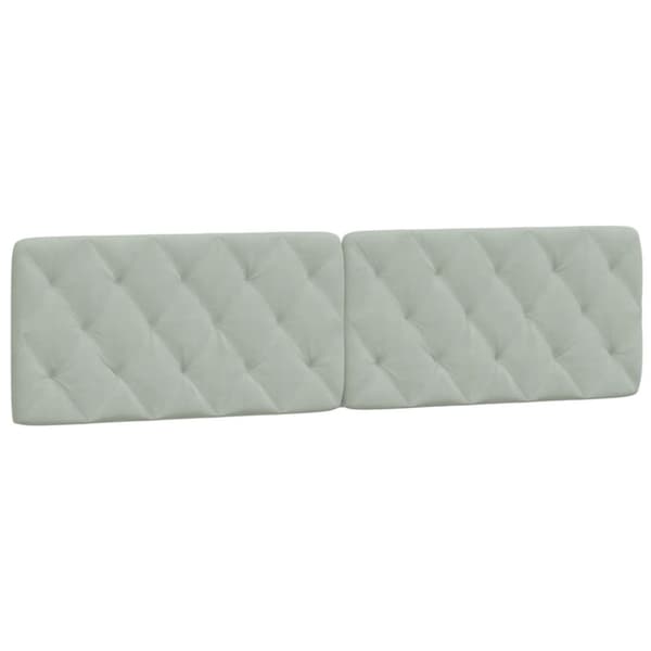 Bed Frame without Mattress Light Grey 200x200 cm Velvet