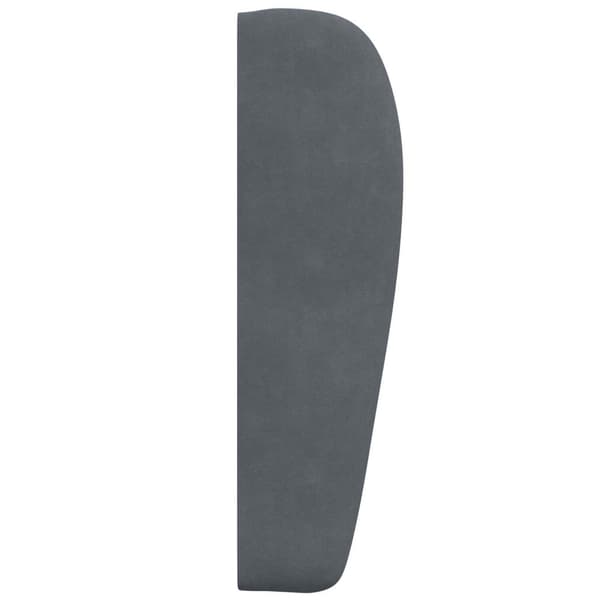 Sänggavel Öra Dämpad Grå 80 x 23 x 6 cm Sammet