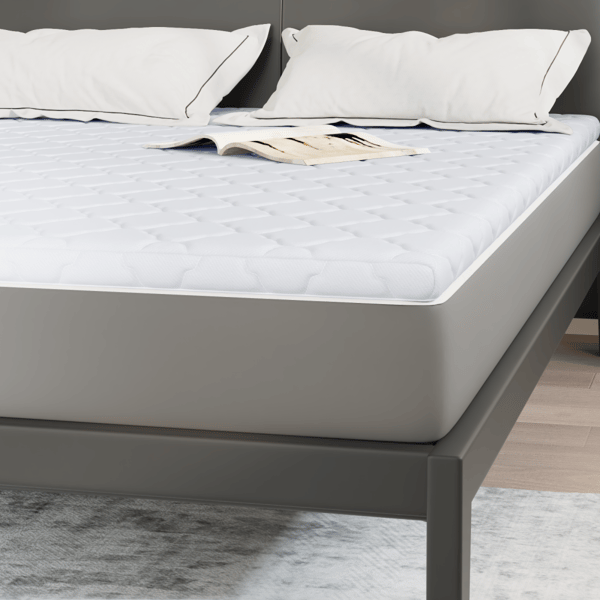 Kokostopper Vit 140 x 200 cm Jacquardtyg