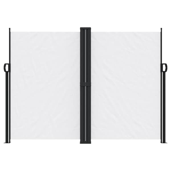 Infällbar sidomarkis vit 180x1000 cm