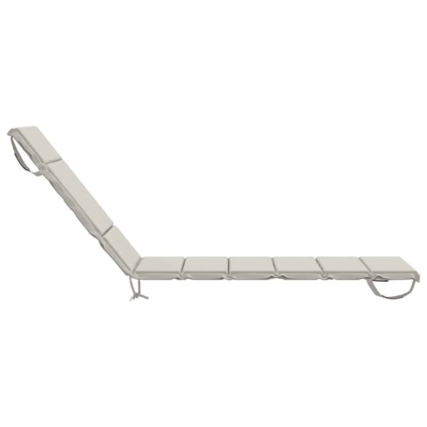 Solstol Kudde GEMERT 100% Polyester Vit 200 x 50 x 3 cm