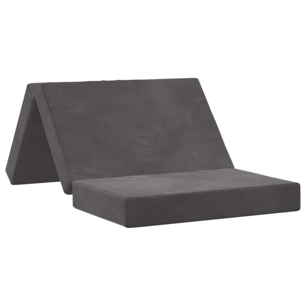 Fällbar Soffbed 80 x 67 x 45 cm Mörkgrå