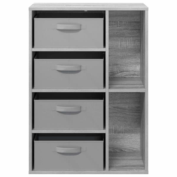 Sideboard med låda Grå Sonoma 60 x 33,5 x 84 cm