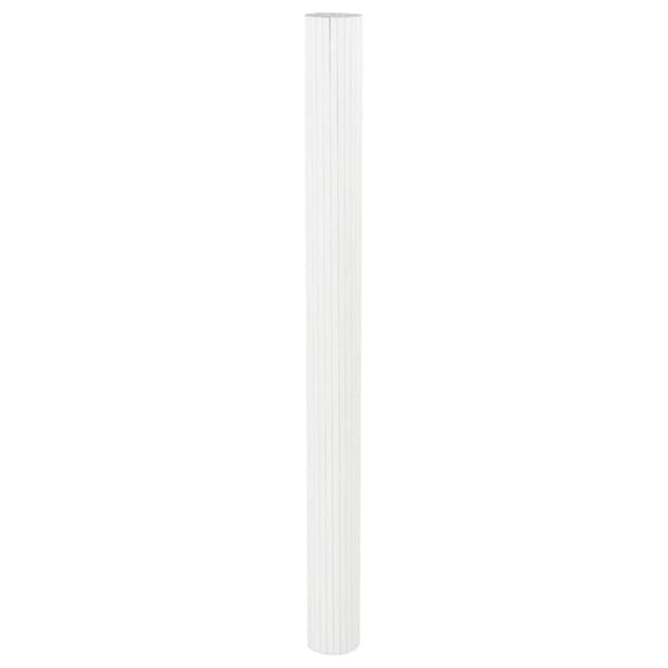 Rumsavdelare vit bredd 600 cm höjd 165 cm bambu