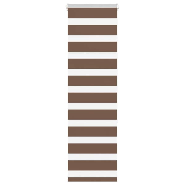 Rullgardin zebra brun 40x150 cm tyg bredd 35,9 cm polyester