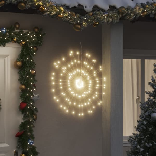 Julbelysning 4 st 140 LED varmvit 17 cm