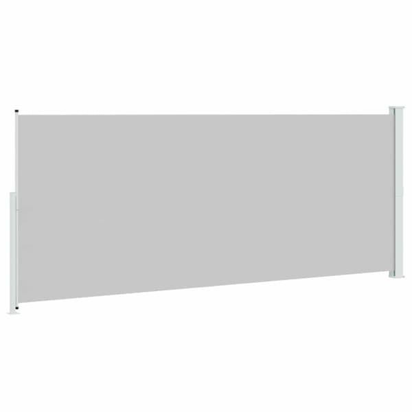 Infällbar sidomarkis 200x500 cm grå