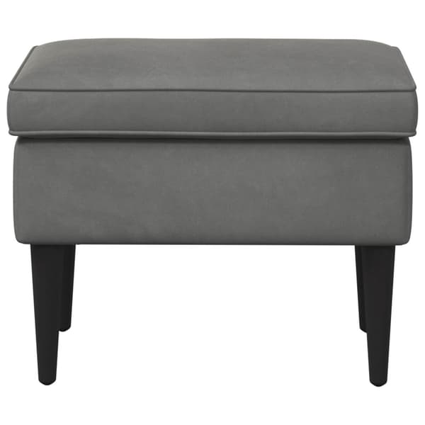 Fotpall Mörkgrå 55 x 35 x 41 cm Sammet