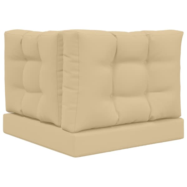 Utomhus Soffa Kudde 3 pcs Beige Polyester