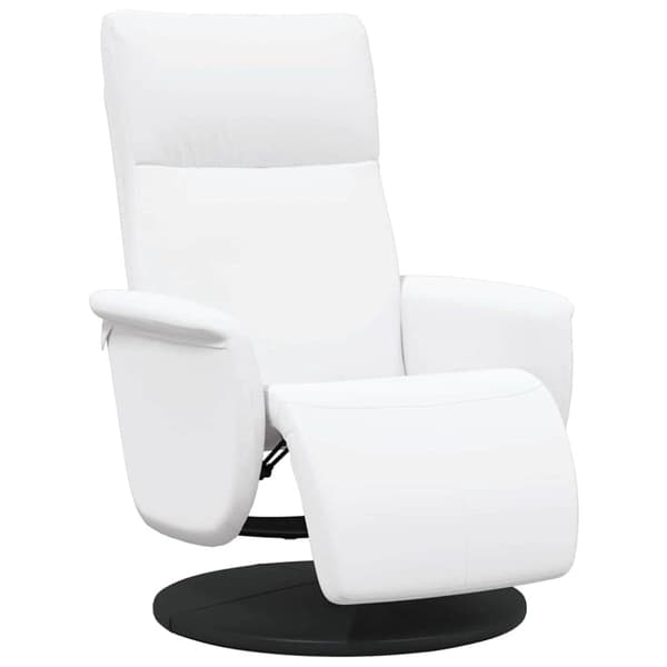Massagefåtölj Vit Konstläder